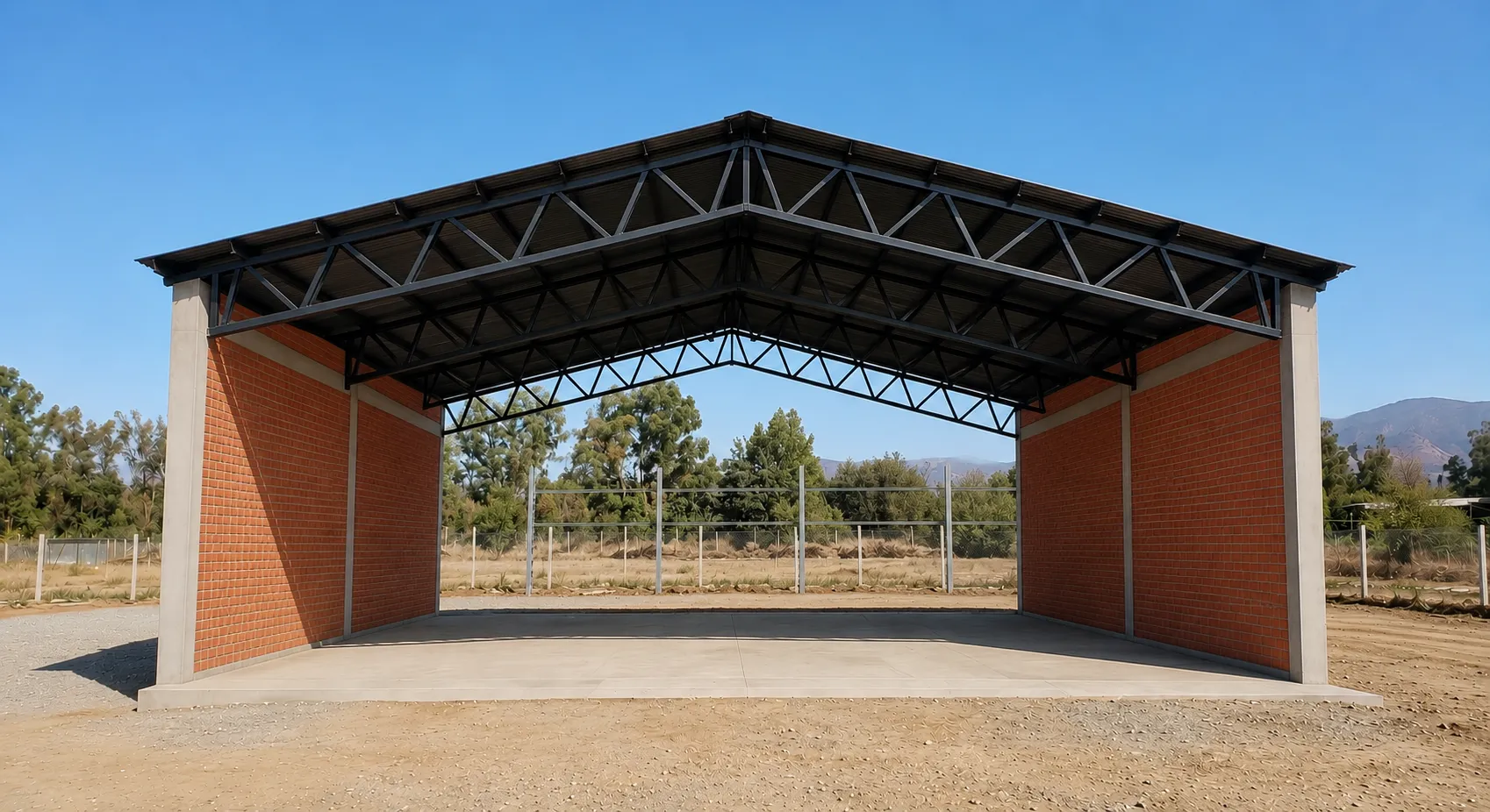 Estructura A Dos Aguas Reticulada